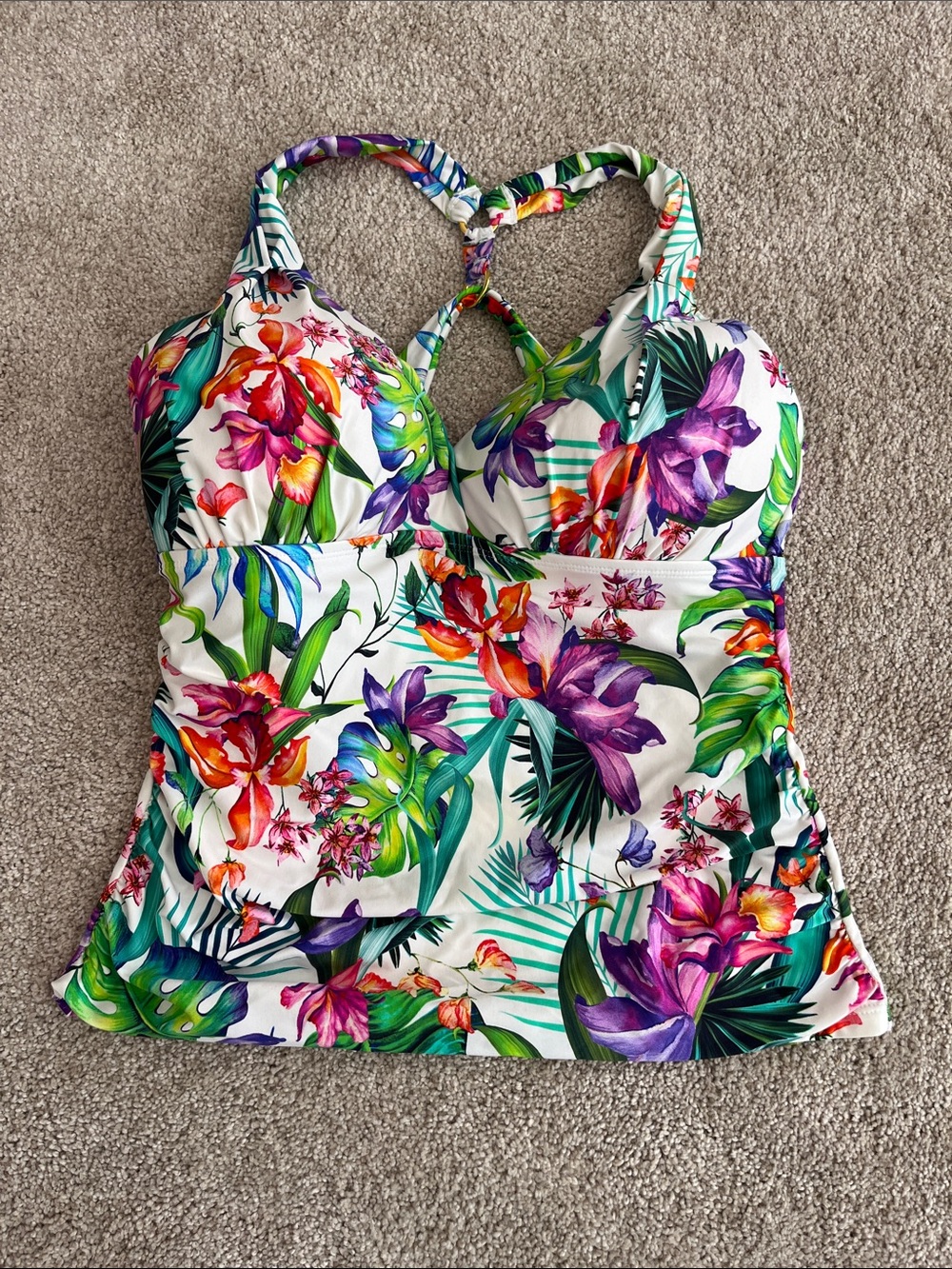 La Blanca Tankini Top Size 12